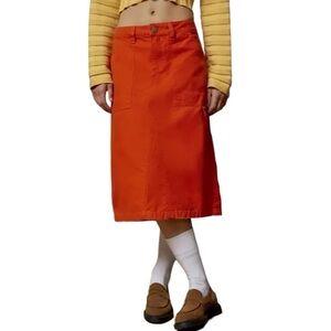 Urban Outfitters BDG Orange 🍊 Midi Skirt 🧡